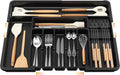 Verstellbarer Besteckkasten Schublade 6-9 Faecher Besteck-Organizer