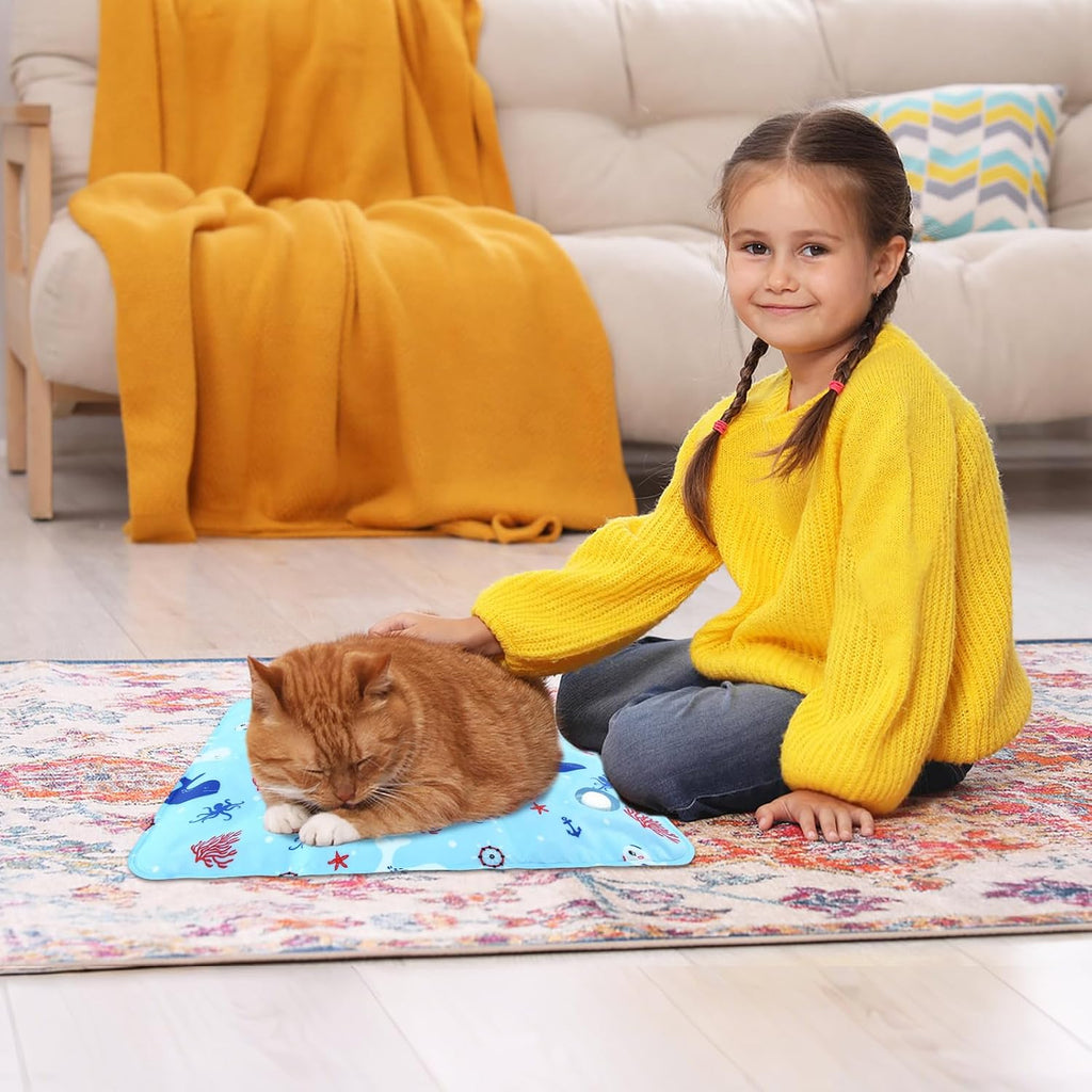 Selbstkuehlende Kuehlmatte 1cm fuer Hunde Katzen wasserdicht wiederverwendbar