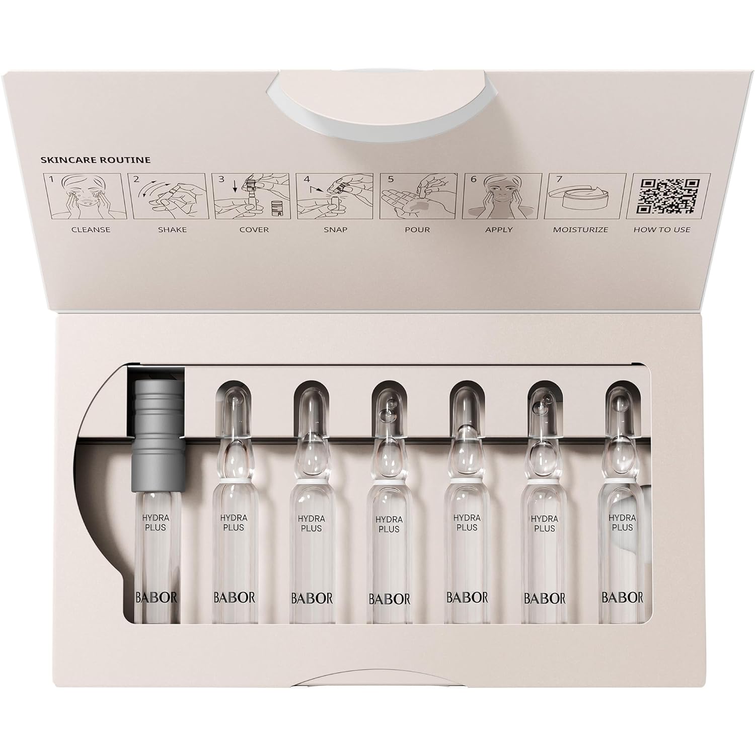 BABOR Hydra Plus Ampullen 7× Hyaluronsaeure Vegan Gesichtspflege
