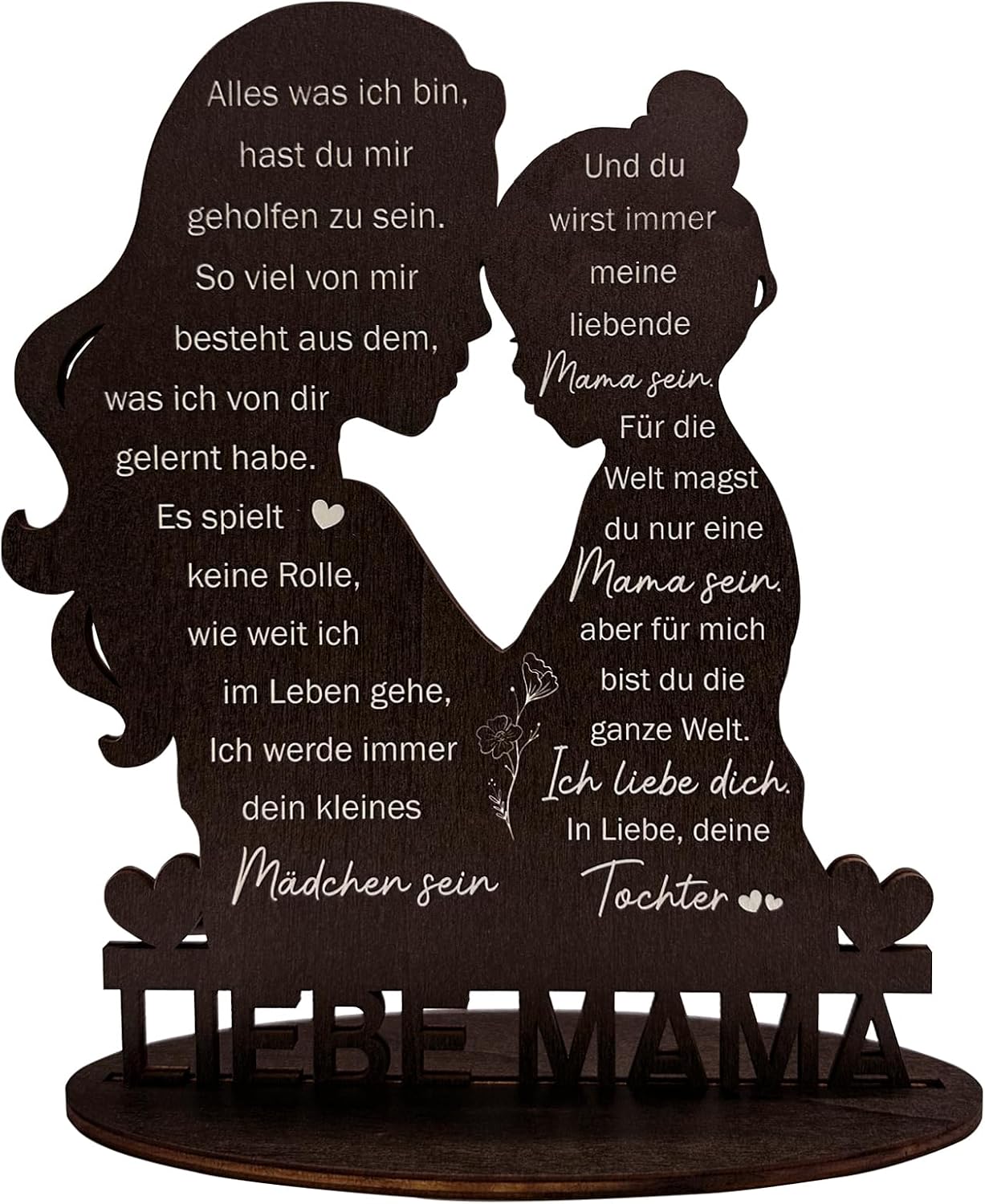Holzschild LIEBEMAMA verschiedene Farben Muttertagsgeschenk fuer Mama