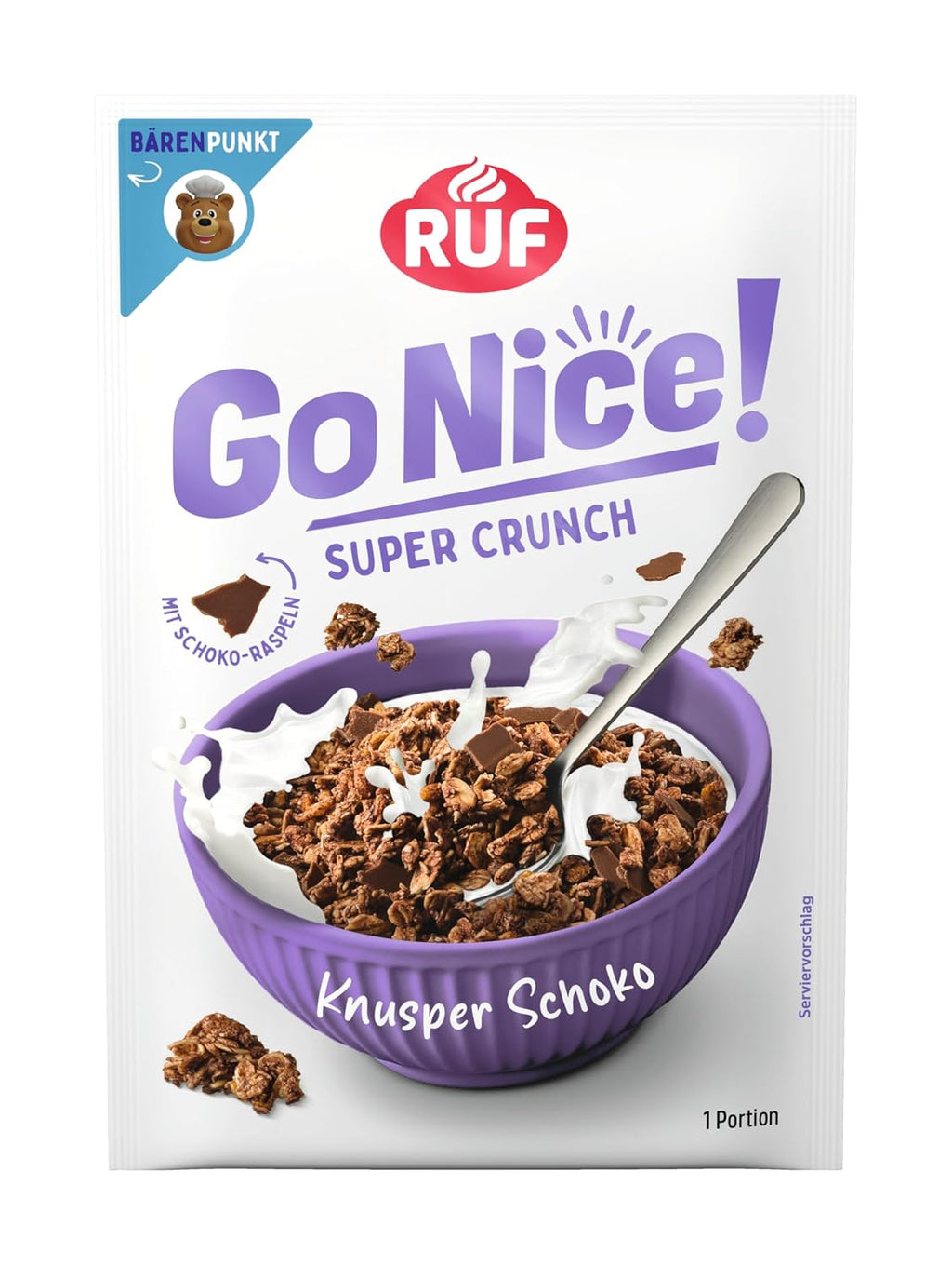 RUF Gonice Erdbeere White Choc Muesli Haferflocken
