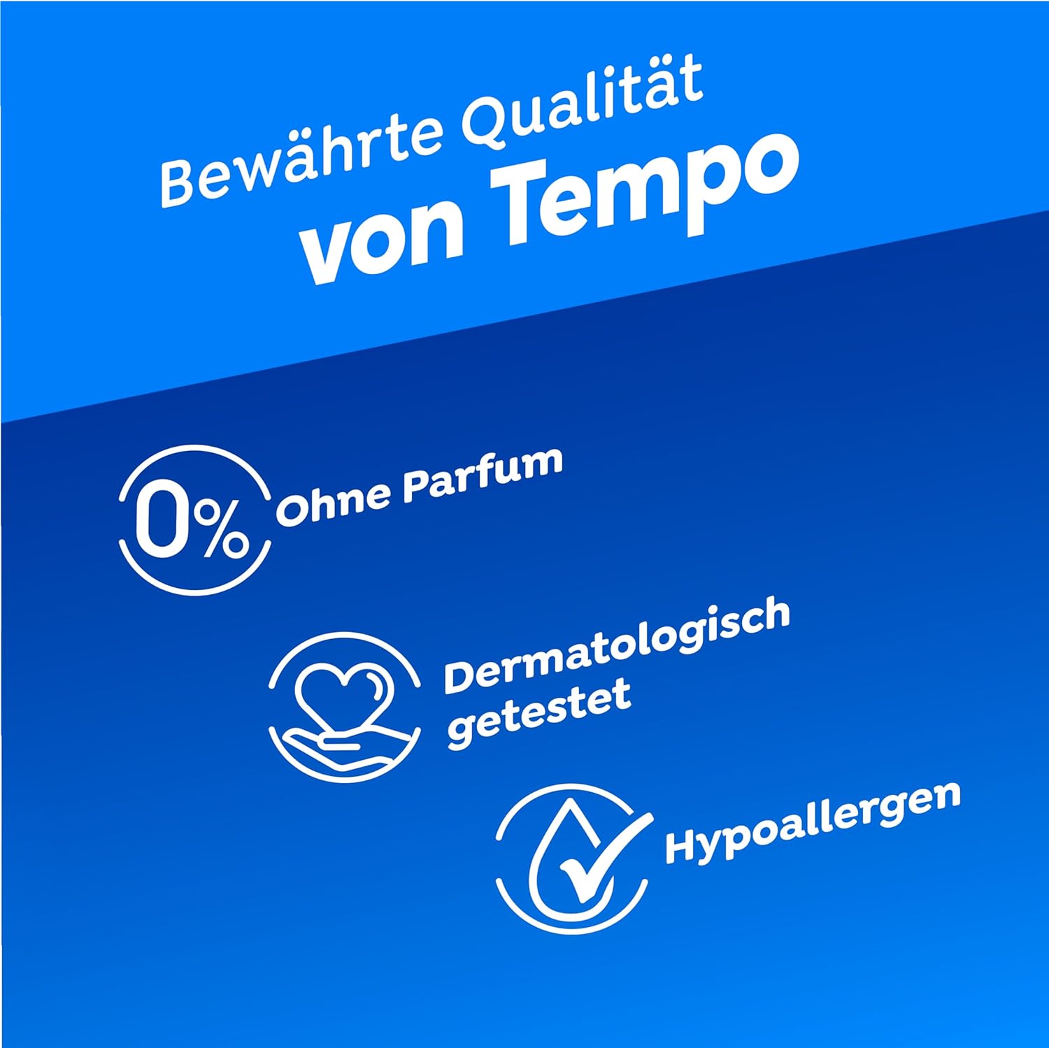Tempo Feuchte Toilettentuecher Sanft & Pur 16 x 42 Stueck, pH-hautneutral, dermato