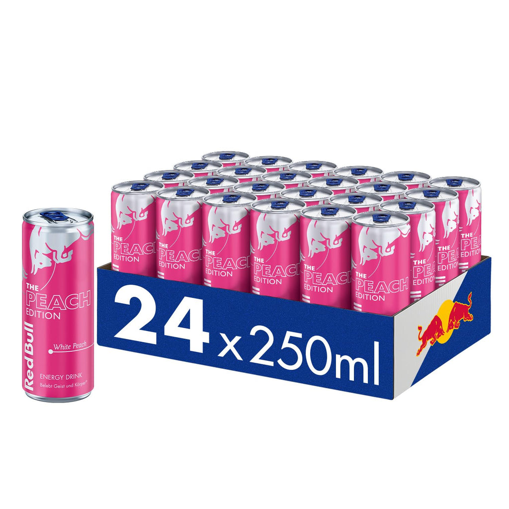 Red Bull Energy Drink Peach Edition White Peach 24 x 250 ml Dosen EINWEG