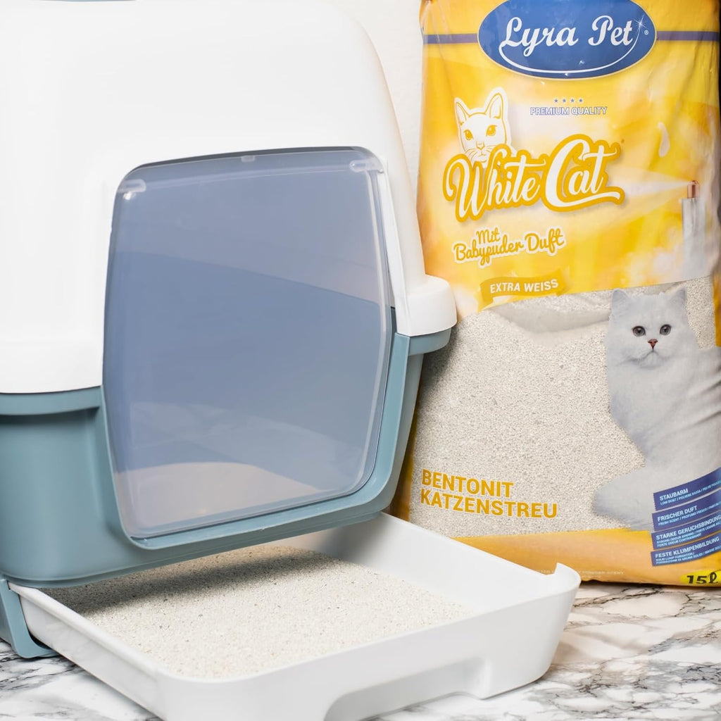 Katzenstreu Bentonit weiss stark klumpend feines Granulat verschiedene Sorten
