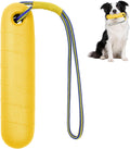 Wasserspielzeug Hund 22 cm mit Nylonseil fuer mittelgrosse und grosse Hunde Gelb