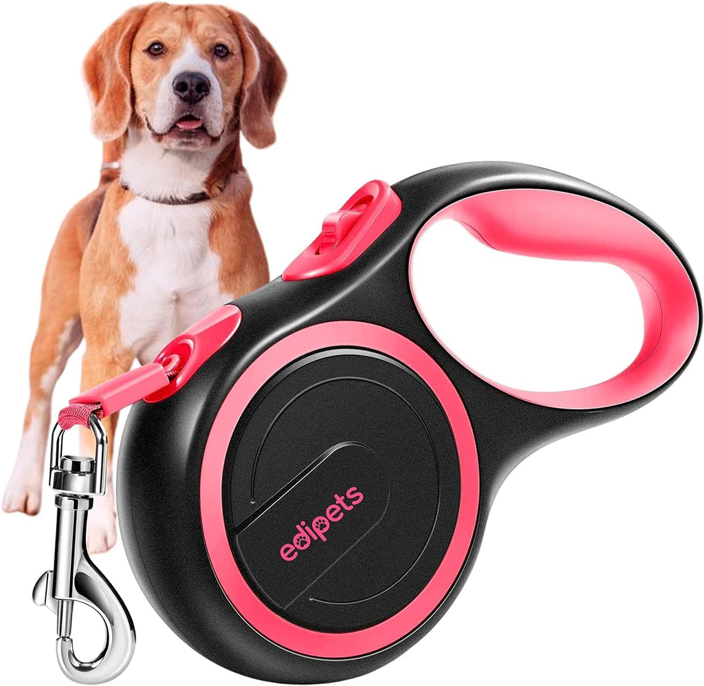 Edipets Flexi Hundeleine 5m Ausziehbar Retractable Grau 5m