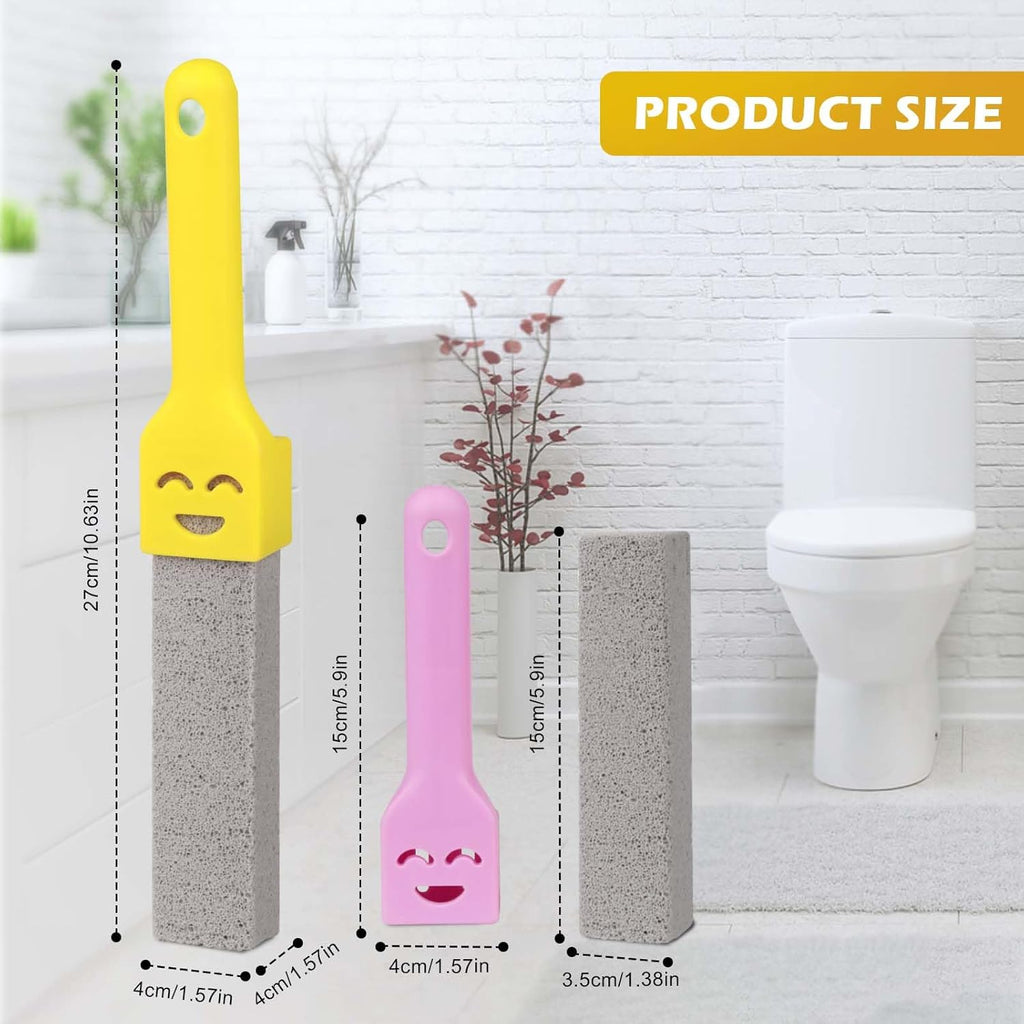 9er Set Bimsstein mit Griff WC und Bad Entferner Kalk Ablagerungen