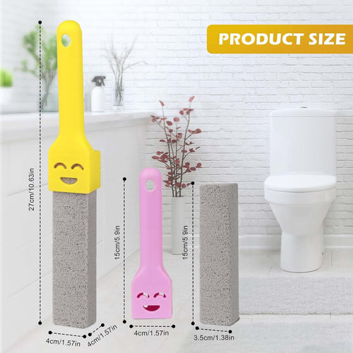 9er Set Bimsstein mit Griff WC und Bad Entferner Kalk Ablagerungen