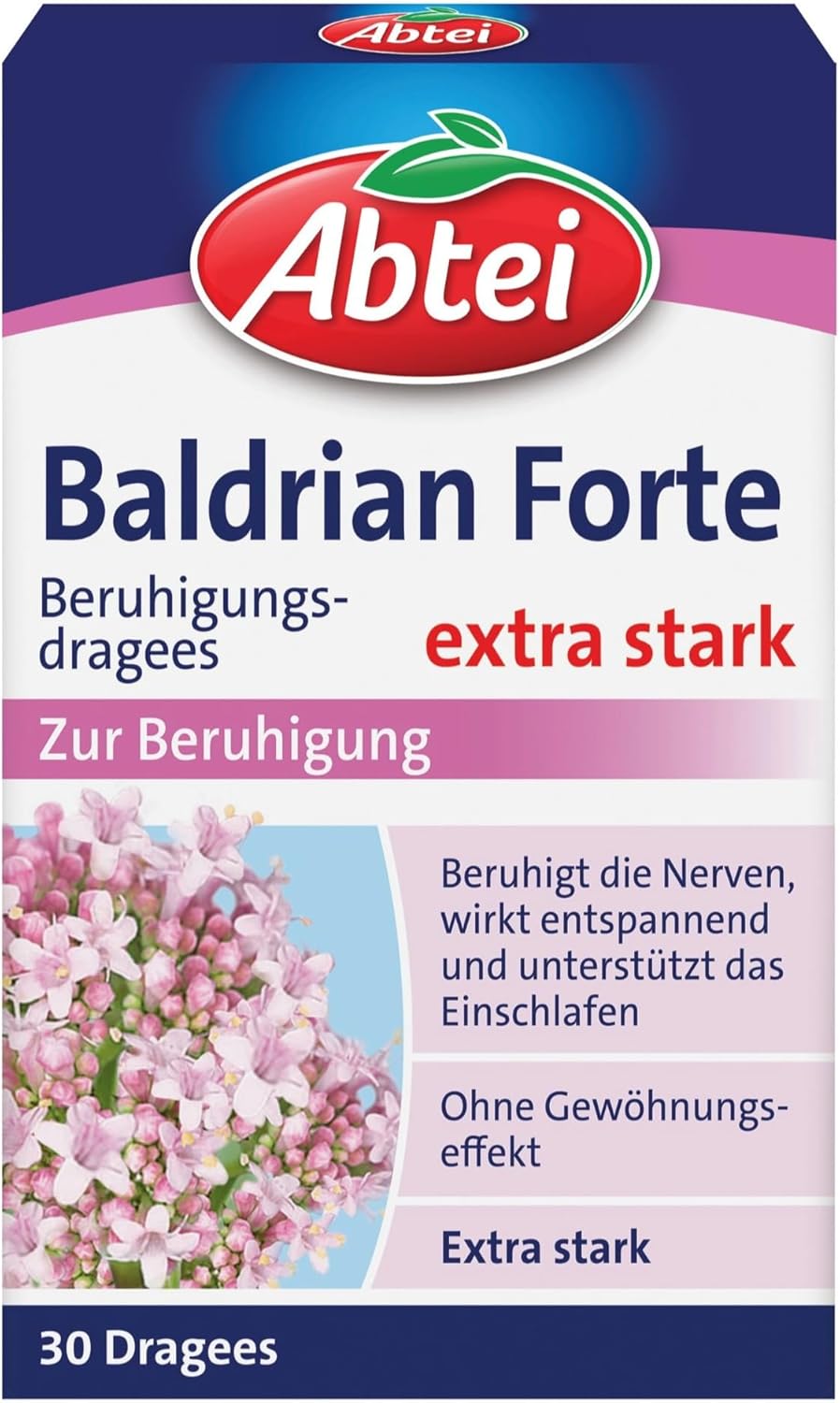Abtei Baldrian Forte 30 Dragees pflanzlich hochdosiert