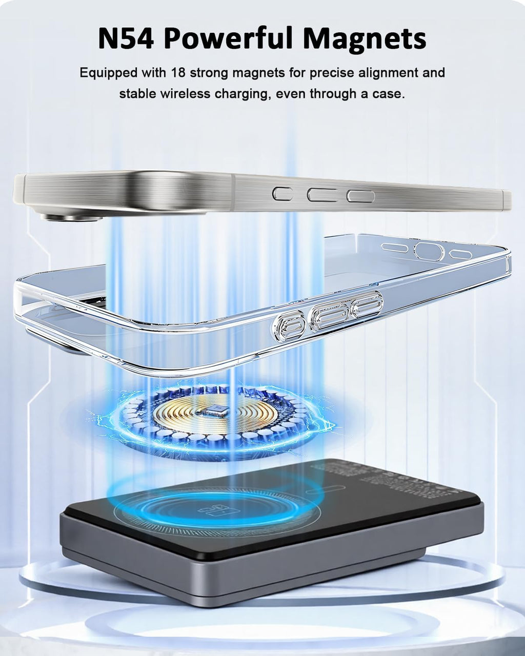 Powerbank 10000 mAh Slim magnetisch Qi2 kabellos Ladegeraet