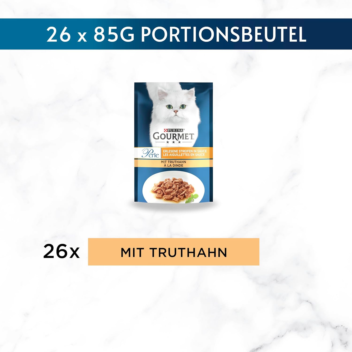 Gourmet Perle Katzen Nassfutter 26x85g in Sauce verschiedene Sorten