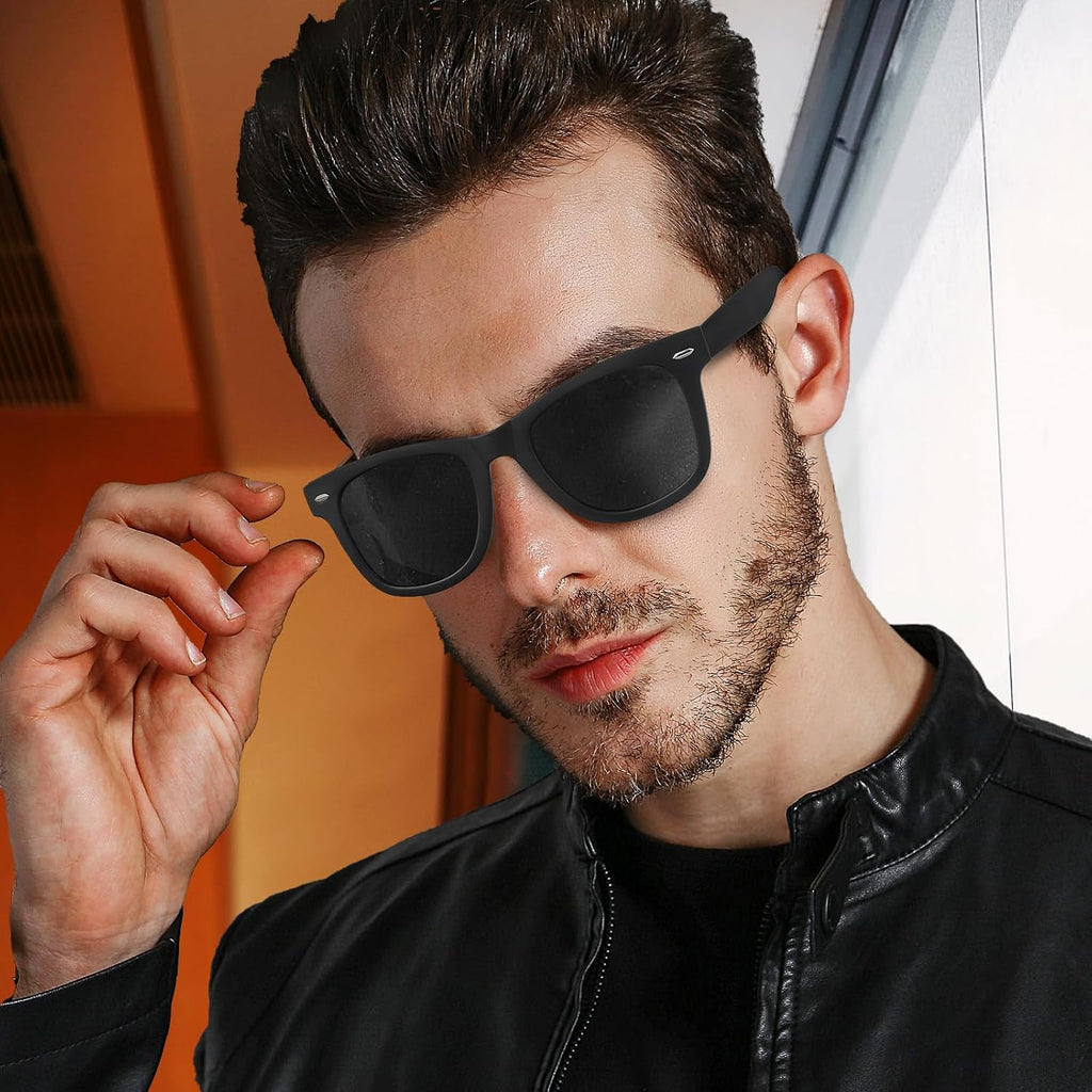 Polarisiert Sonnenbrille Herren Damen eckig UV400 Schutz fuers Autofahren