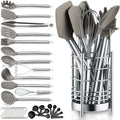 38-teiliges Silikon Kuechenutensilien Set mit Halter Kochbesteck