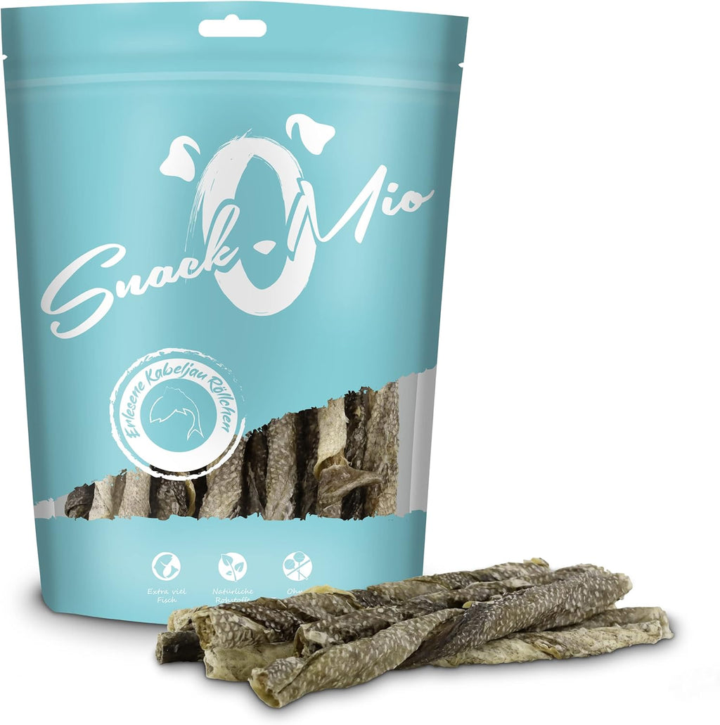 SnackOMio Hundesnack Kabeljau Röllchen getreidefrei verschiedene Sorten