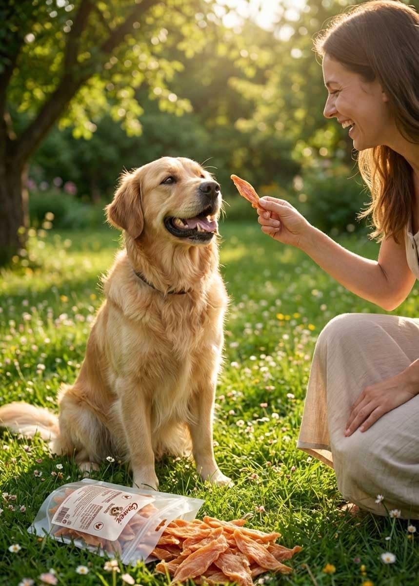 Hühnerbrustfilet Hundesnack 1 kg, getreidefrei, fettarm, wiederverschließbar