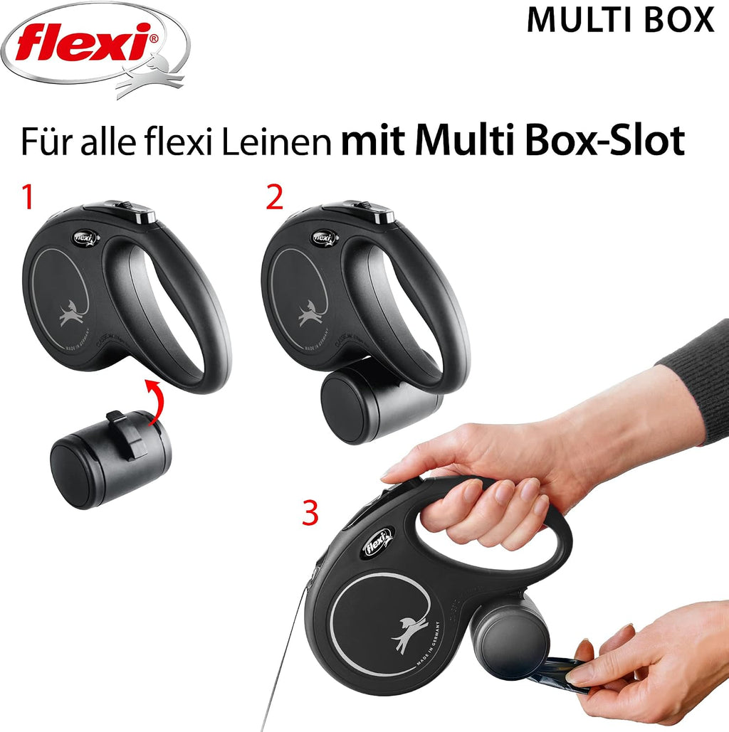 flexi Multi Box schwarz fuer Leckerli und Kotbeutel passend fuer Xtreme Comfort Cl