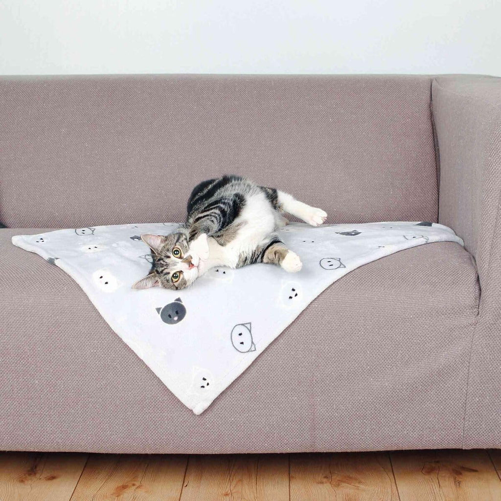 Trixie Decke Mimi 70×50 cm hellgrau Hund Katze Wohndecke