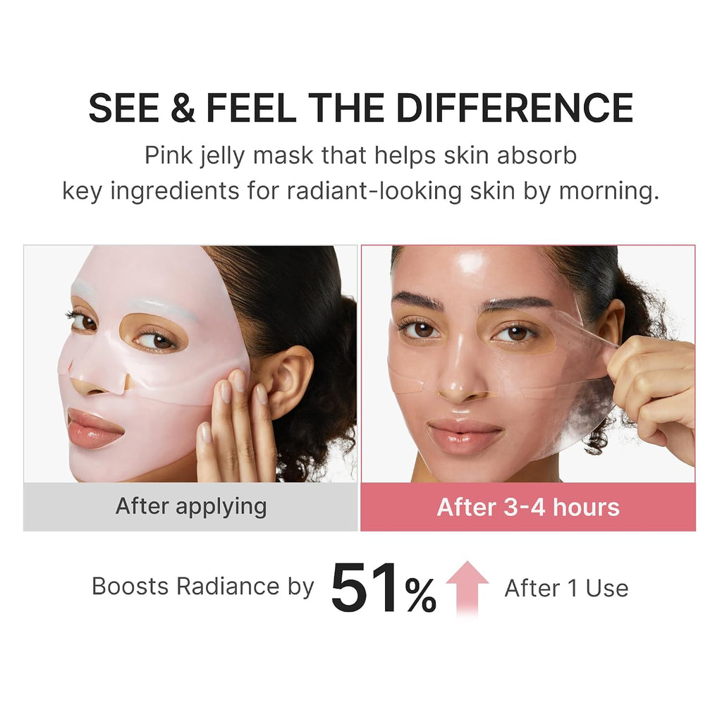 Salmon DNA PDRN Collagen Jelly Gel Maske Overnight 4 Stueck feuchtigkeitsspendend