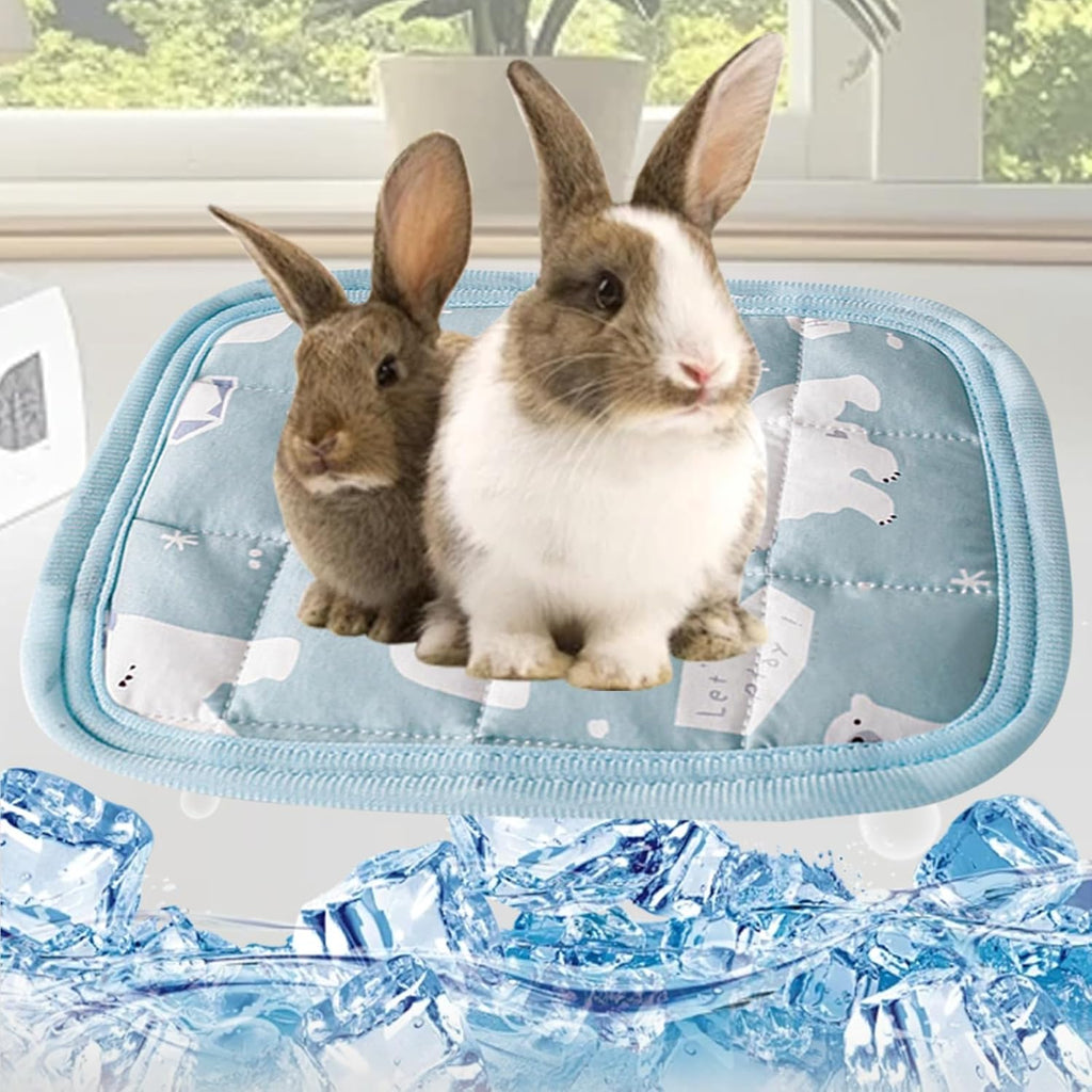 Kuehlmatte 4er Set fuer Meerschweinchen, Kaninchen und Chinchilla