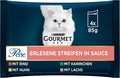 Gourmet Perle Katzenfutter nass Streifen Mix 12 x 85 g verschiedene So