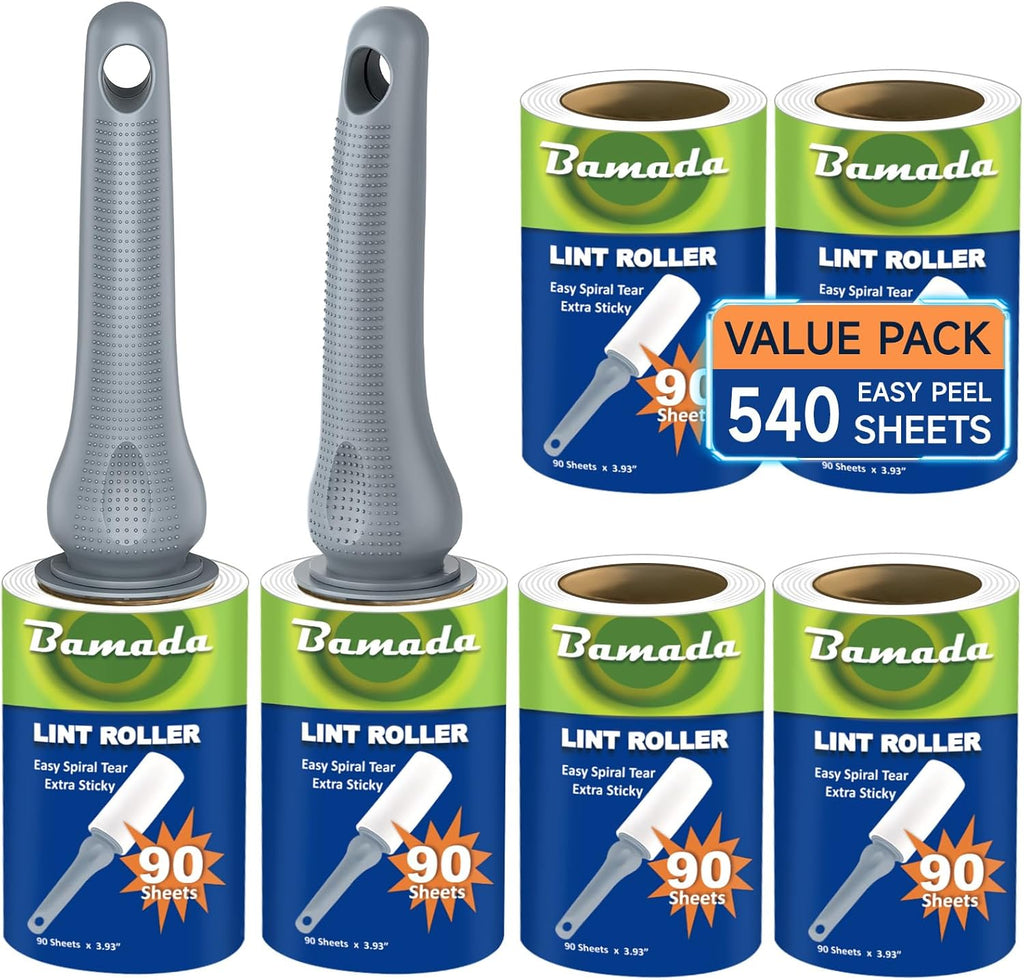 Fusselroller Tierhaare 540 Blatt extra klebend tragbar Kleidung Entferner Gruen