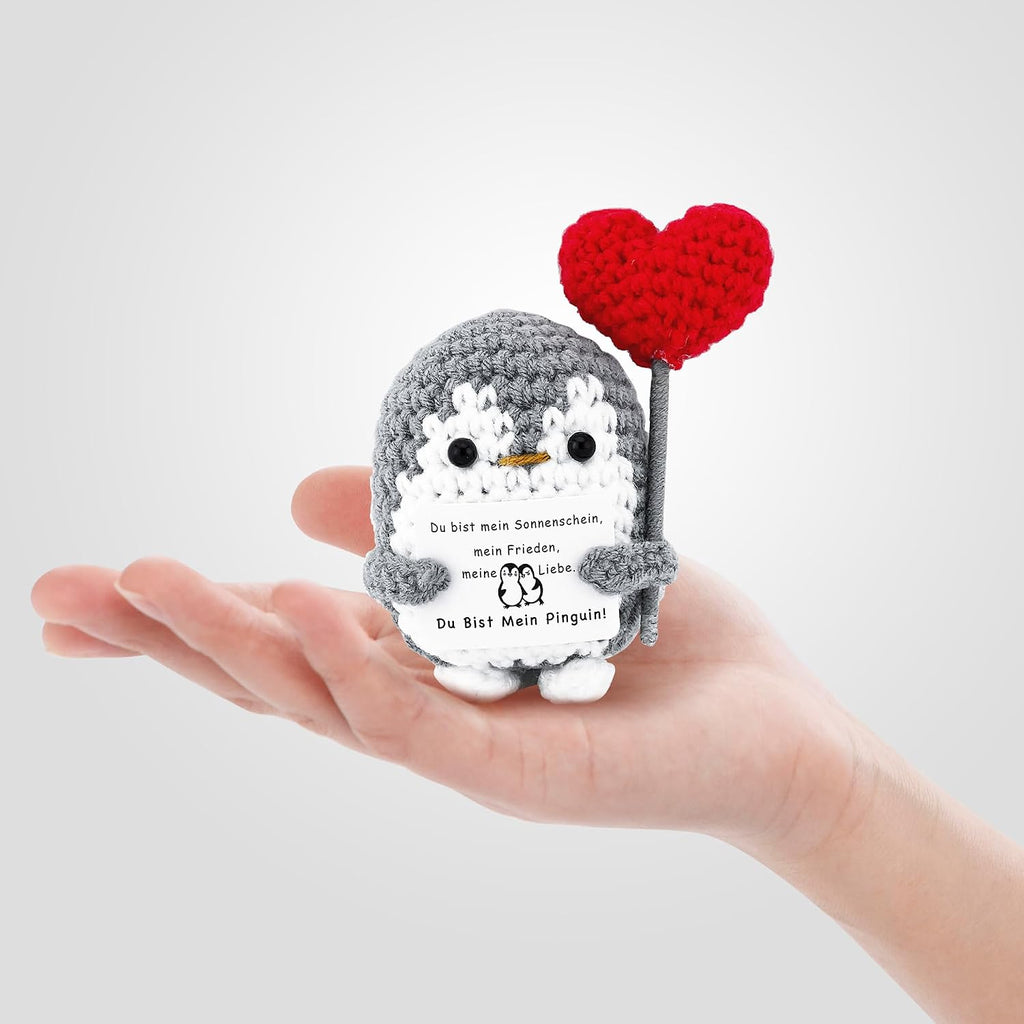Positive Pinguin Geschenk Ich liebe dich Geschenk Jahrestag fuer Paare