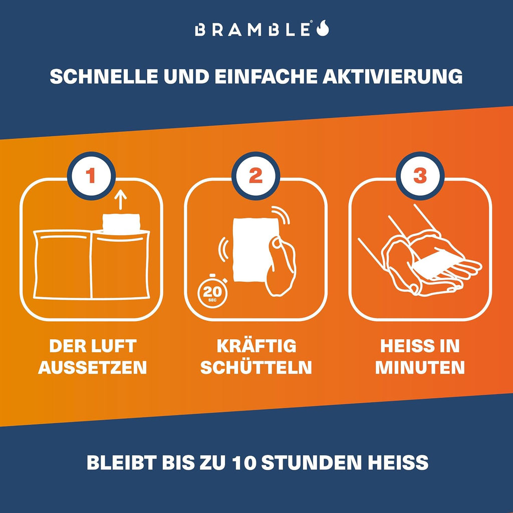 Bramble Handschuhwaermer luftaktivierte Taschenwaermer fuer Outdoor Aktivitaeten