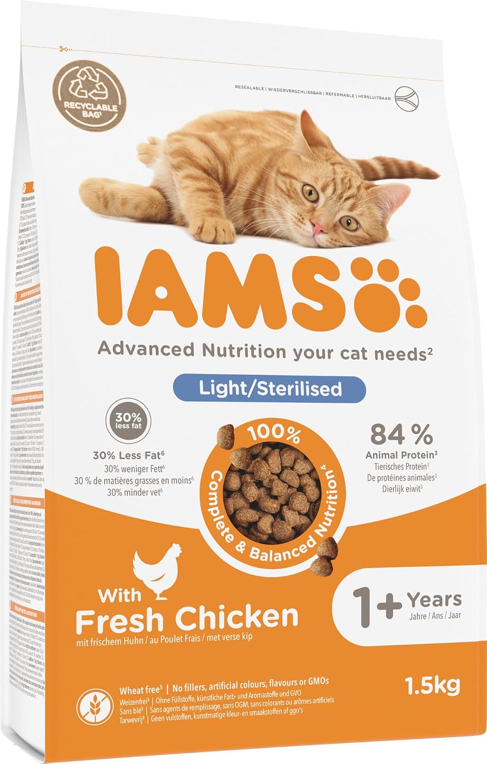 IAMS Sterilised Katzenfutter Huhn Trockenfutter ab 1 Jahr