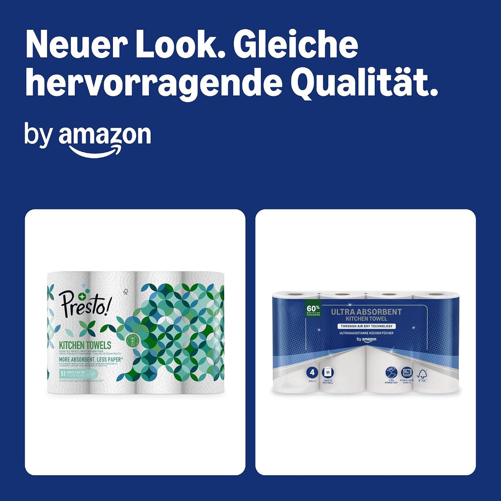 Kuechenrolle 32 Rollen extra saugfaehig Haushaltspapier 3-lagig
