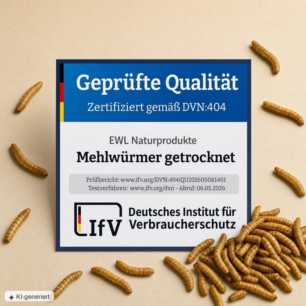 EWL Wasserfloehe getrocknet Daphnia Fischfutter, verschiedene