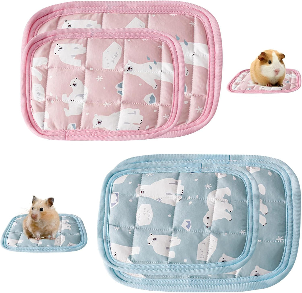 Kuehlmatte 4er Set fuer Meerschweinchen, Kaninchen und Chinchilla