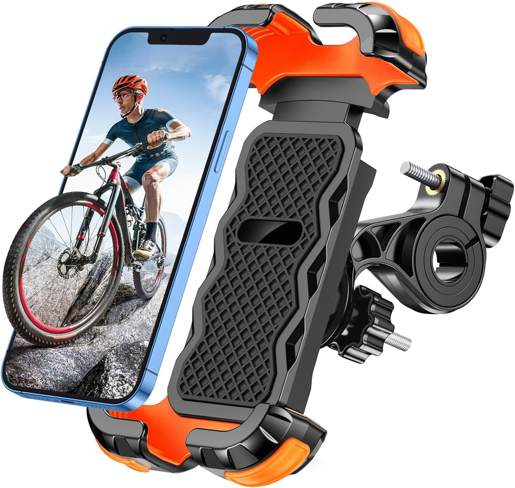 360° Handyhalterung fuer Fahrrad und Motorrad Lenkerhalter Sicherer Halt