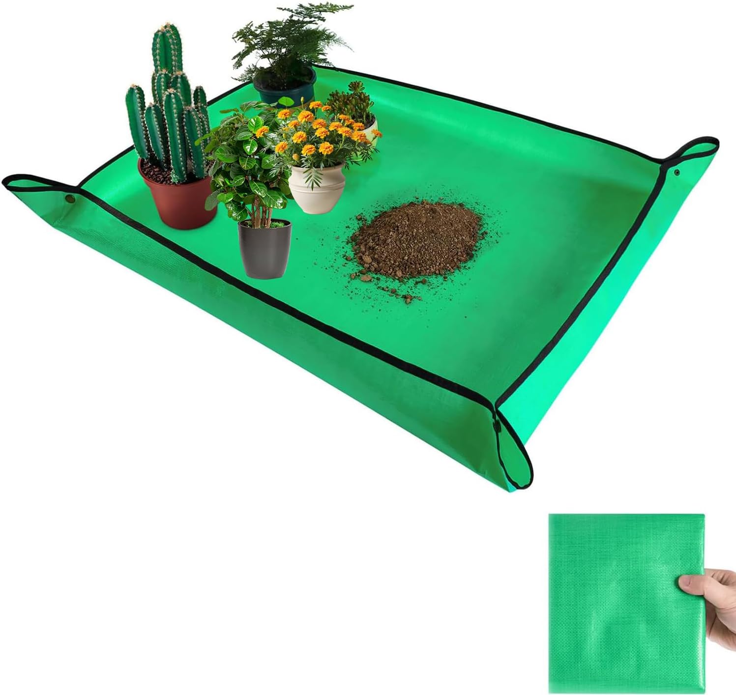 Umtopfmatte 74x100 cm wasserdichte PP Gartenschutzmatte 100cm