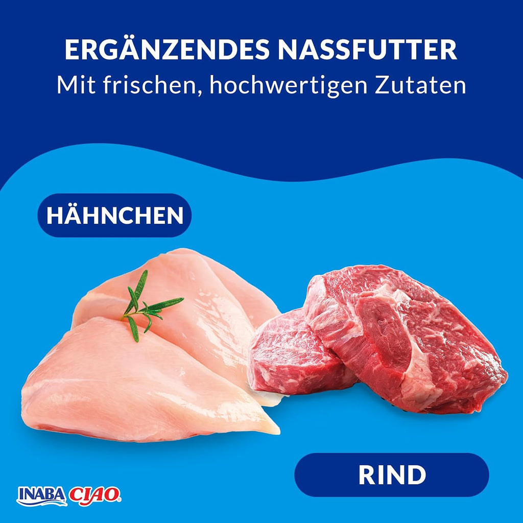 INABA Ciao Bisque Katzenfutter versch. Sorten Nassfutter 12er Pack