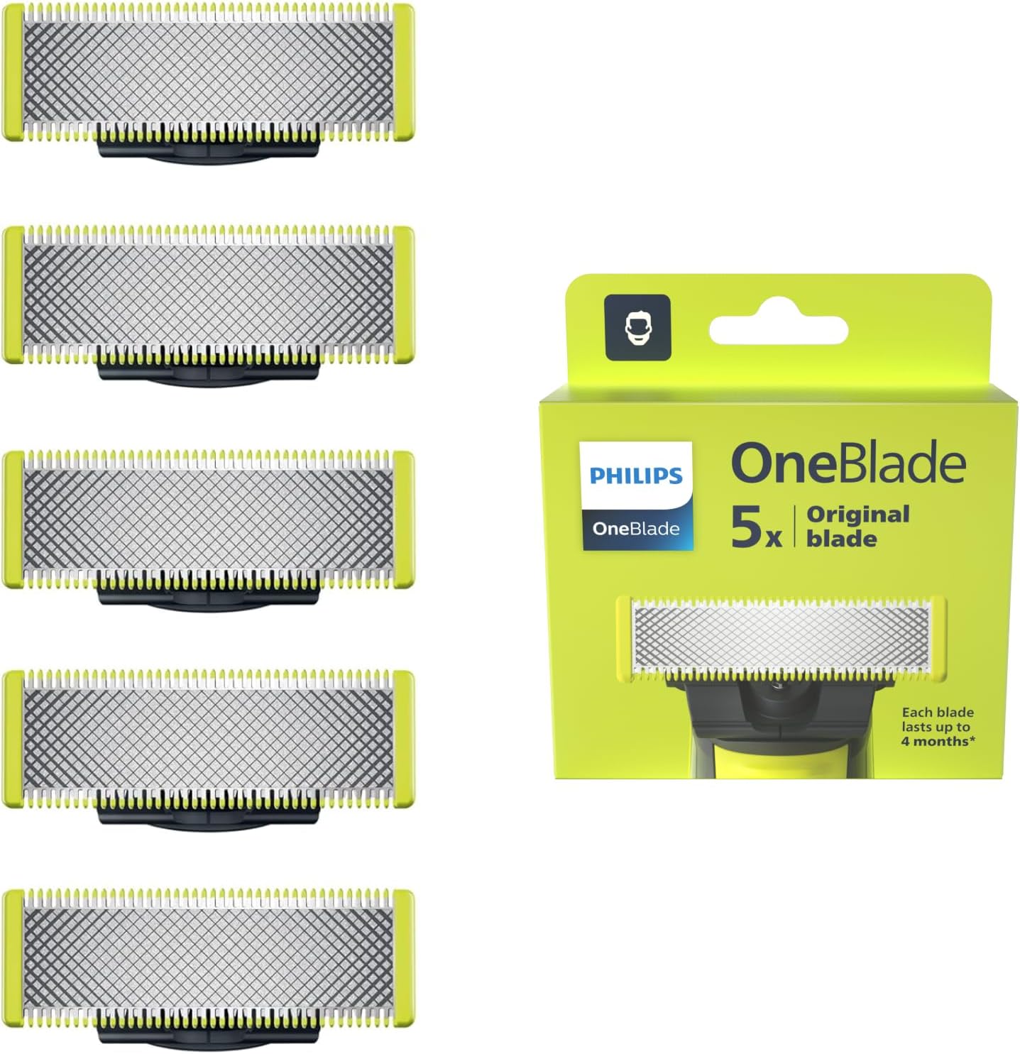 Philips OneBlade Ersatzklingen 5er Pack QP250/50 kompatibel