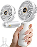 Mini Handventilator Akku USB leise tragbar Tischventilator klein fuer unterwegs