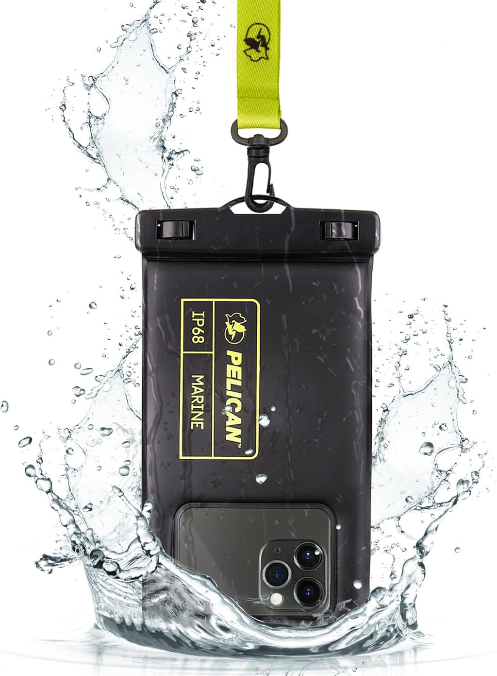 Pelican wasserdichte Handyhuelle IP68 schwimmend fuer iPhone 15/14/13 Pro Max