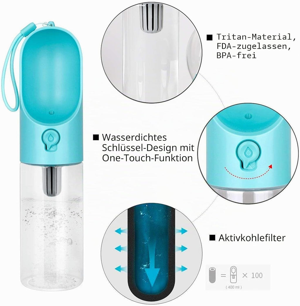 PETKIT Eversweet Hundetrinkflasche faltbar auslaufsicher fuer unterwegs