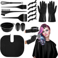 13-teiliges Haarfaerbe-Set Pinsel Kamm Mischschale Handschuhe Buerste DIY