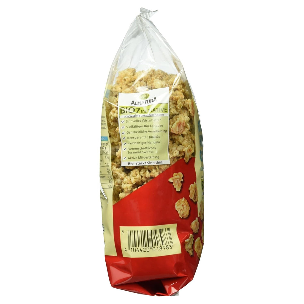 Dinkel Hafer Crunchy Knuspermuesli Fruehstueck verschiedene Sorten