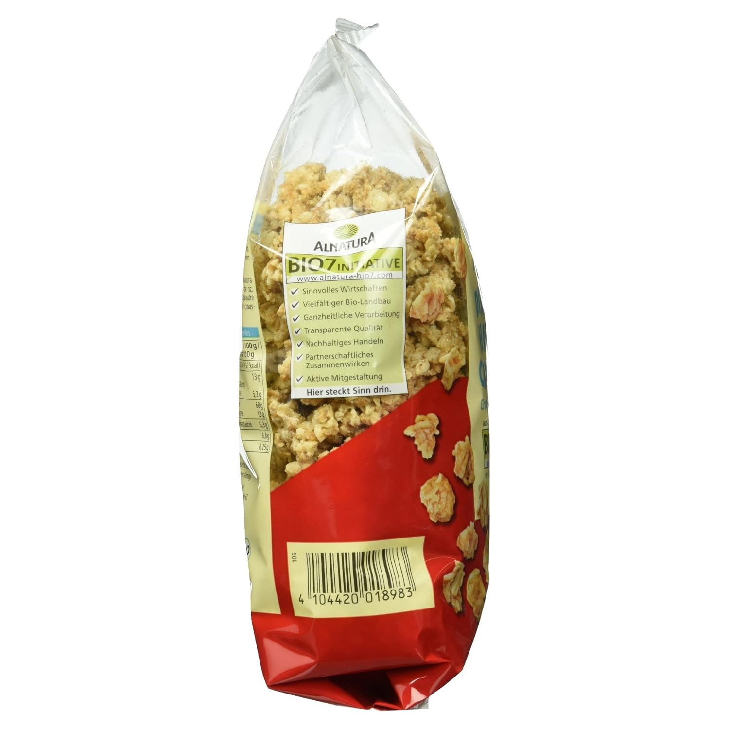 Dinkel Hafer Crunchy Knuspermuesli Fruehstueck verschiedene Sorten