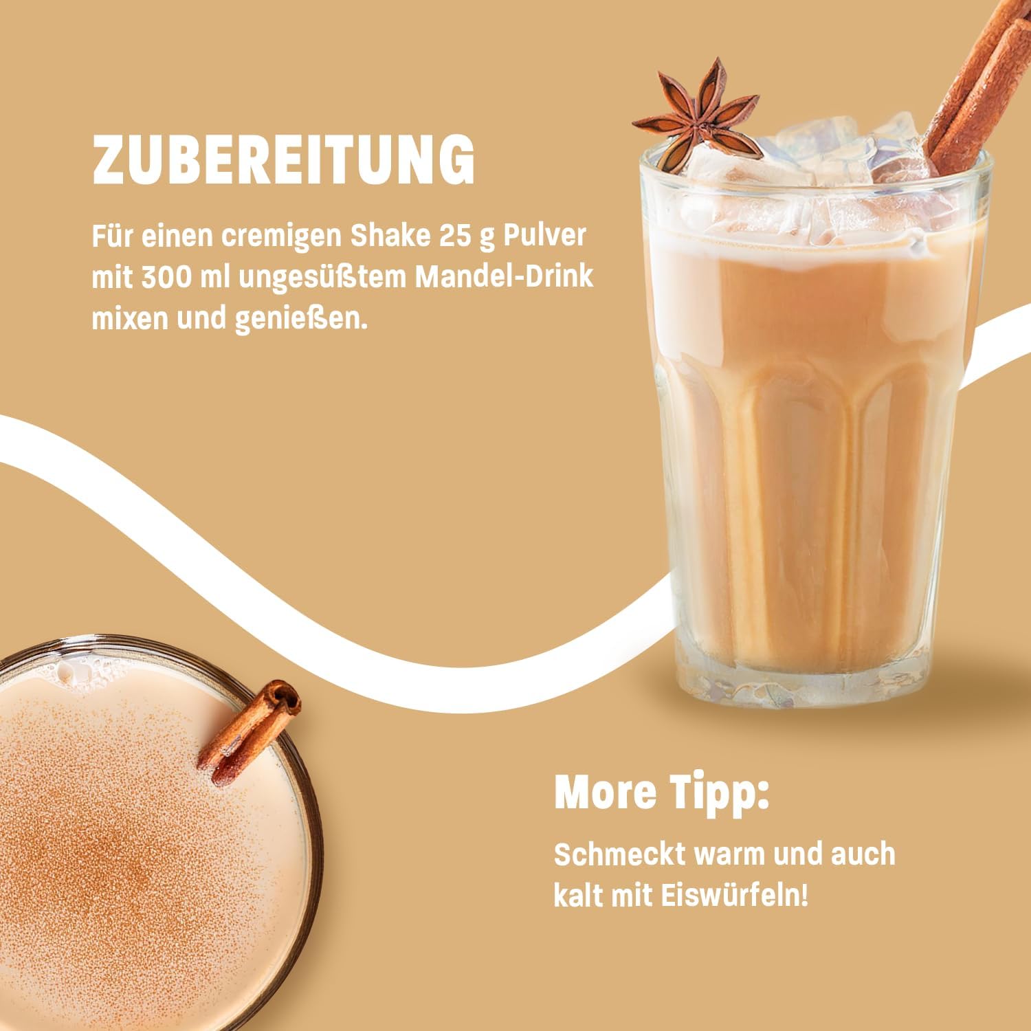 MORE Protein Iced Coffee Dark Chocolate Cookie Crumble verschiedene So