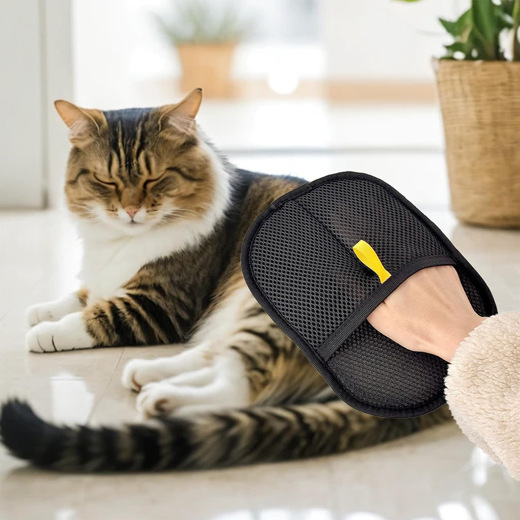 Tierhaarentferner Handschuh 2er Set für Hund Katze Elektrostatisch Sofa Teppich