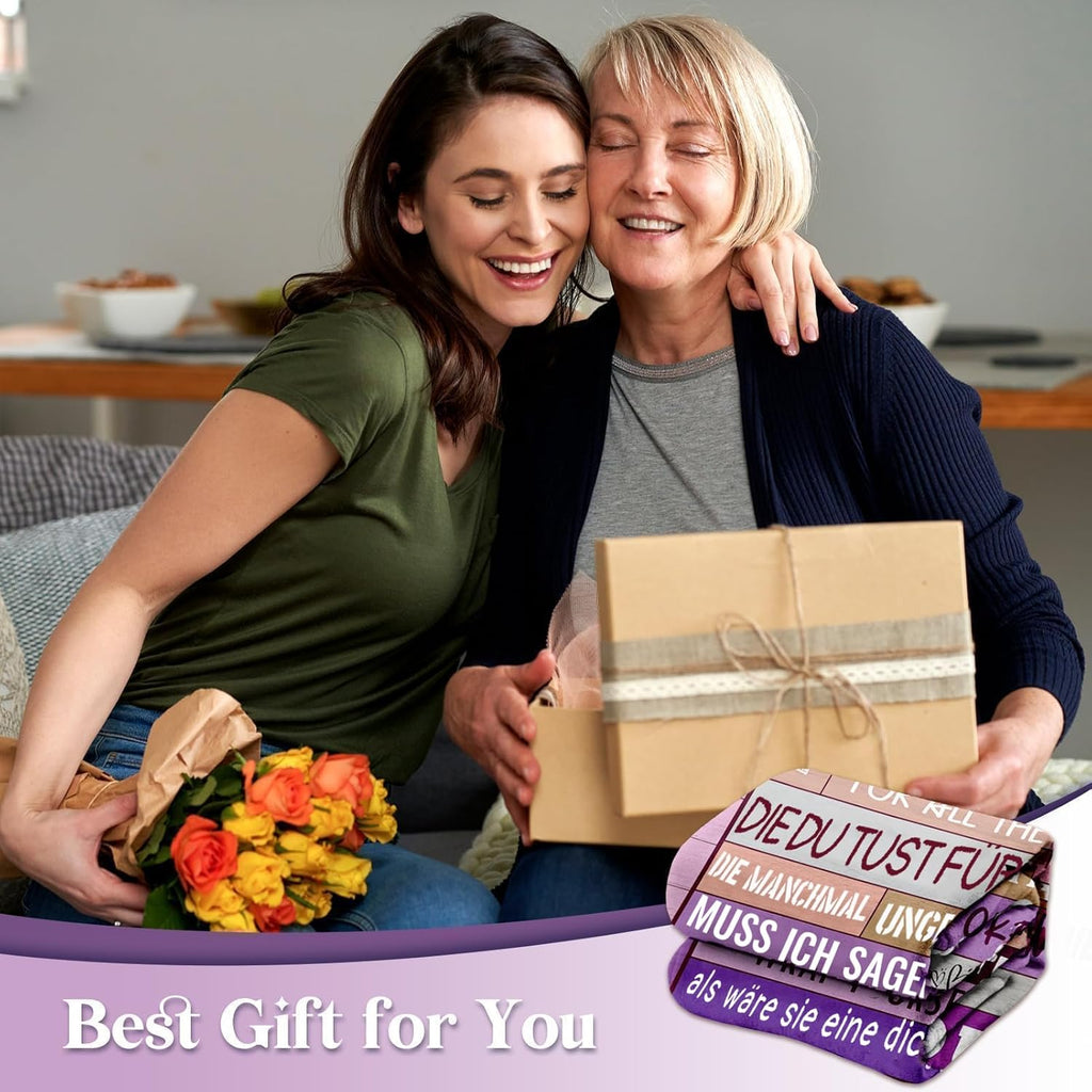 Mutter Kuscheldecke Beste Mama Geschenk personalisiert 150cm-220cm