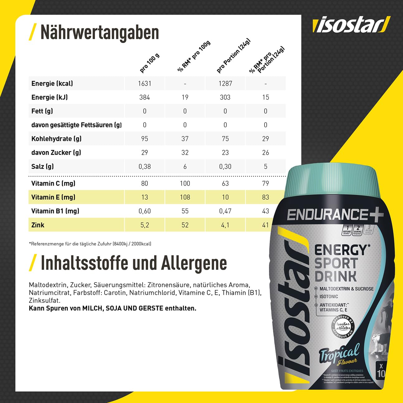 Isostar Hydrate & Perform Grapefruit Pulver verschiedene Sorten