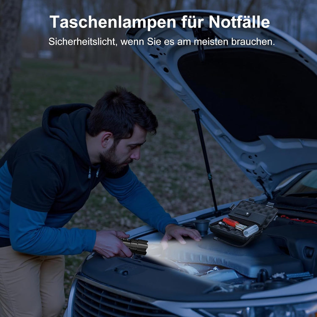 Shadowhawk Taschenlampe LED XHP70.2 500000 Lumen USB Aufladbar IP67 5 Modi