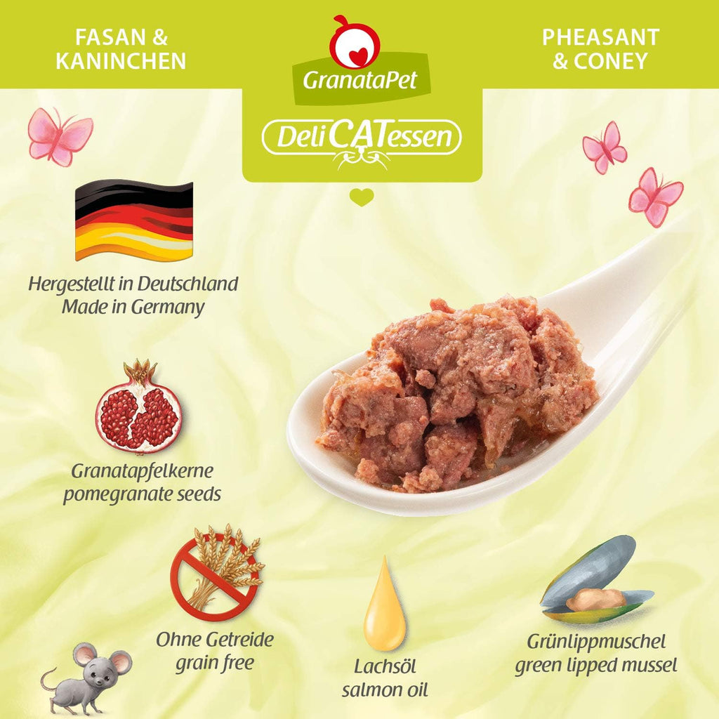 GranataPet DeliCatessen Wild Nassfutter fuer Katzen 6x400g, verschiedene Sorten 8