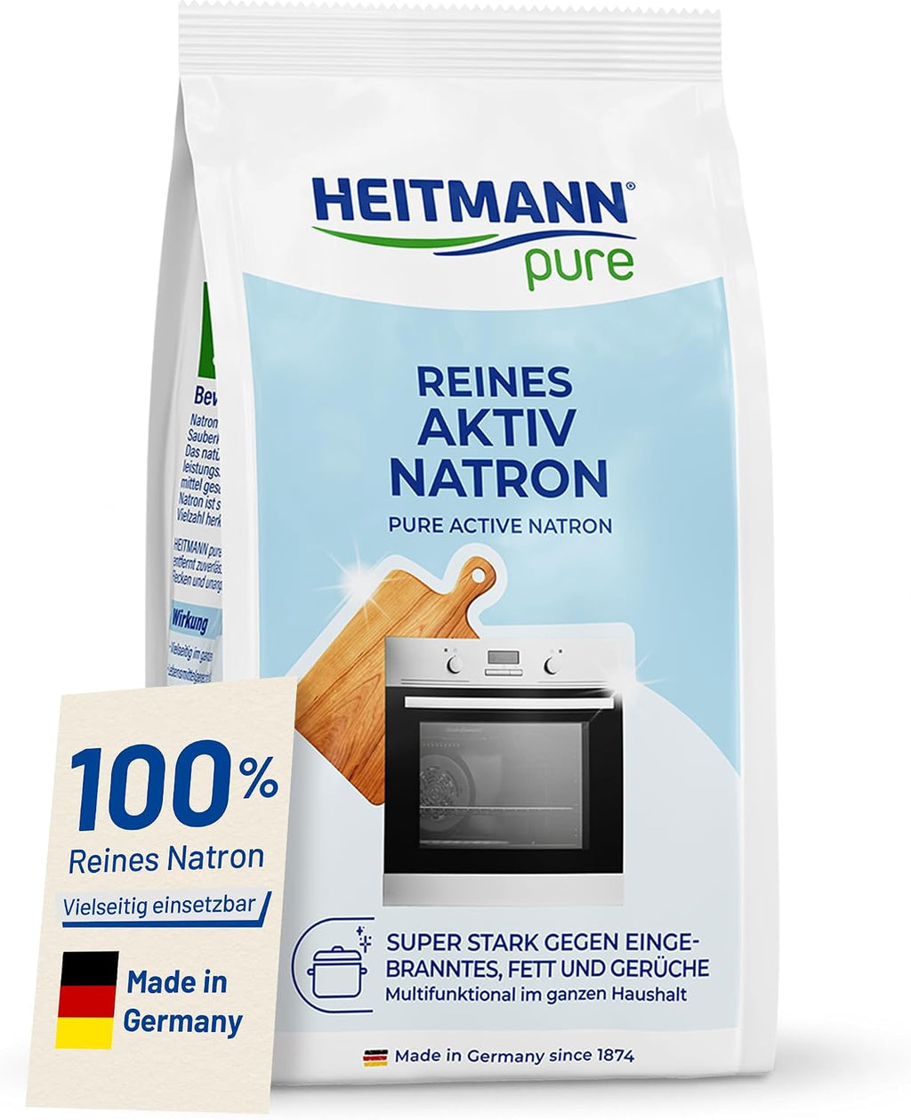 Aktiv Natron Reiniger 450 g - Fleckenentferner Fettloeser Geruchsentferner