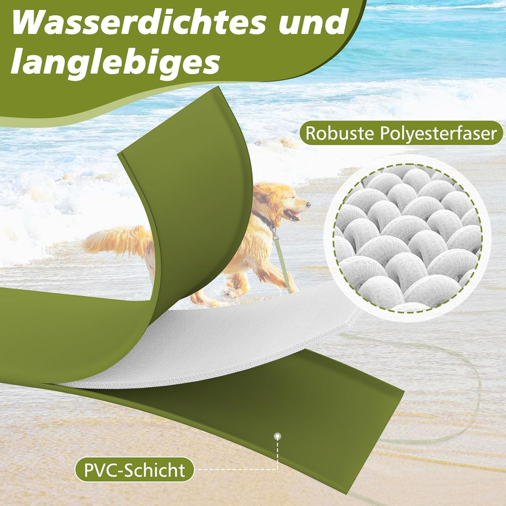 XBEN Schleppleine gummiert wasserdicht mit Karabiner 3m-30m