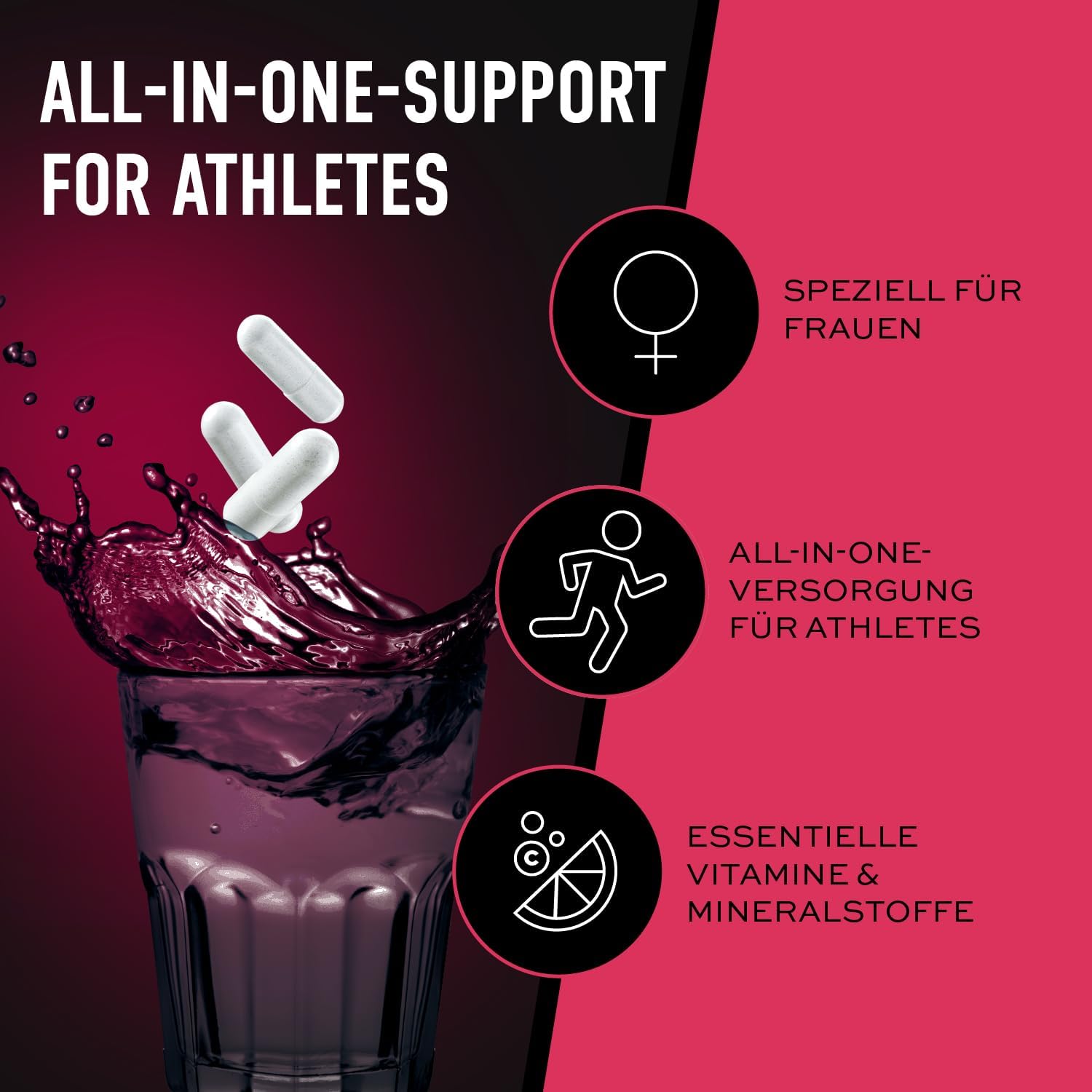 ESN Athlete Stack Women 210 Kapseln vegane Multivitamine Mineralstoffe